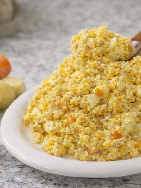 Healthy Sweet Potato Carrot Egg Salad Recipe